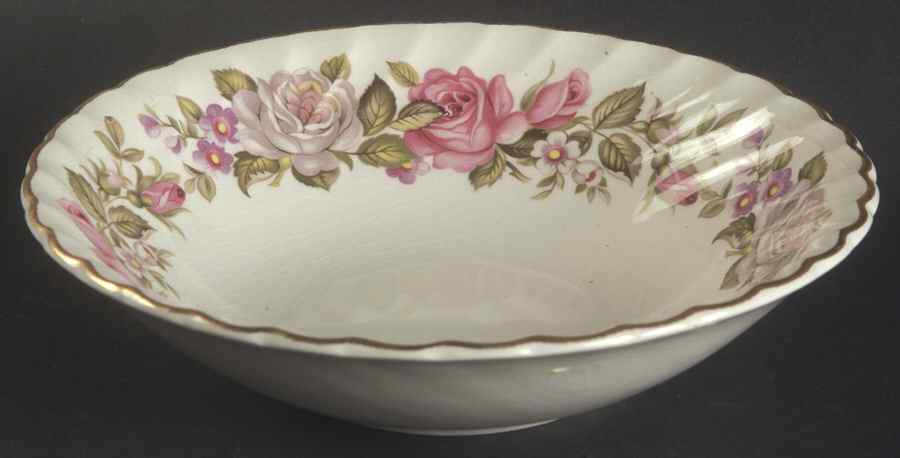 Harmony Rose Coupe Cereal Bowl by James Kent (England)-1