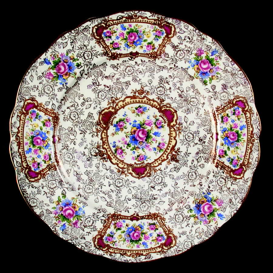 Pompadour (England) Dinner Plate by James Kent (England)-1