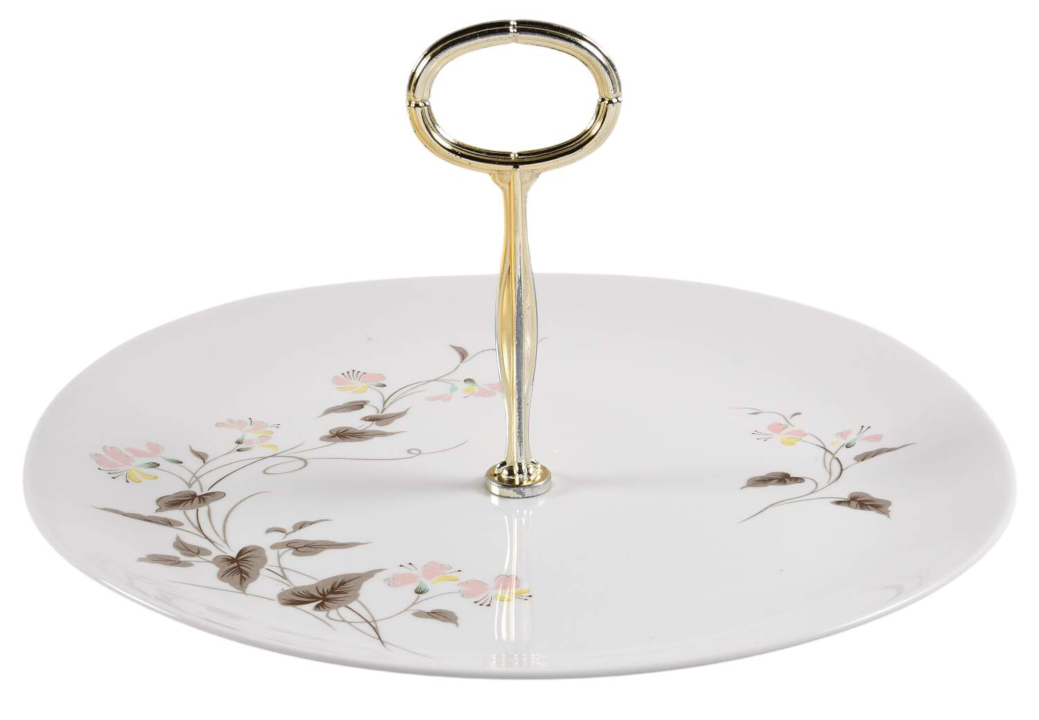 Clifton Round Serving Plate with Center Handle (Dp) Hc by Kokura-1