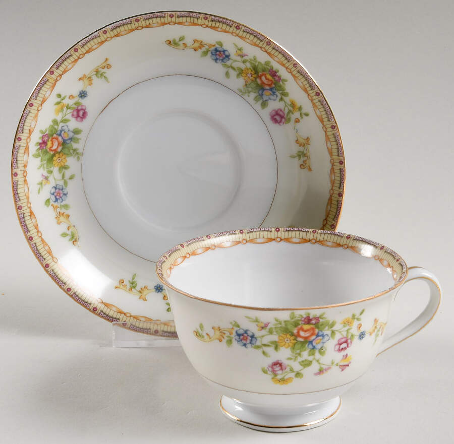 KON45 Footed Cup & Saucer Set by Kongo-1