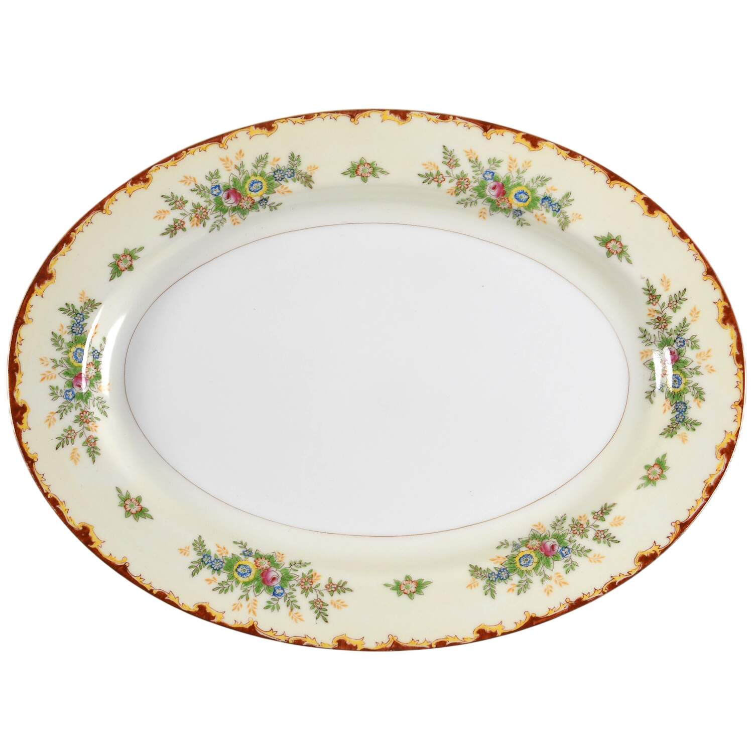 KRE1 14" Oval Serving Platter by Krescent (Japan)-1