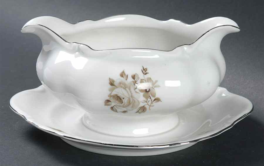 Sophia Gravy Boat with Attached Underplate by Kronester-1