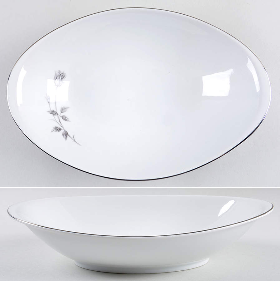 Enchanting Rose 11" Oval Vegetable Bowl by Kessington-1