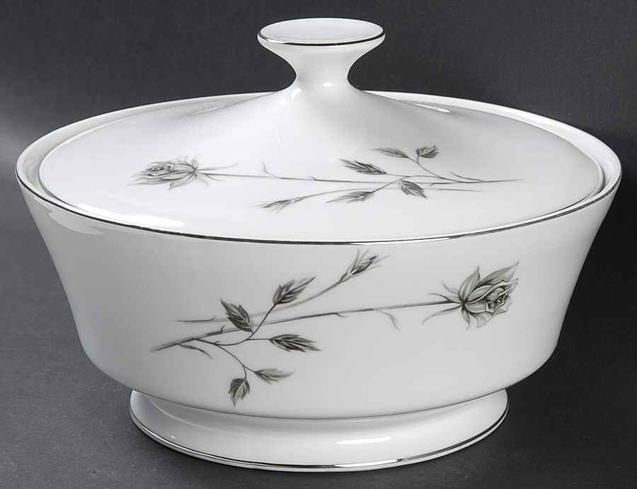 Enchanting Rose Round Covered Vegetable by Kessington-1