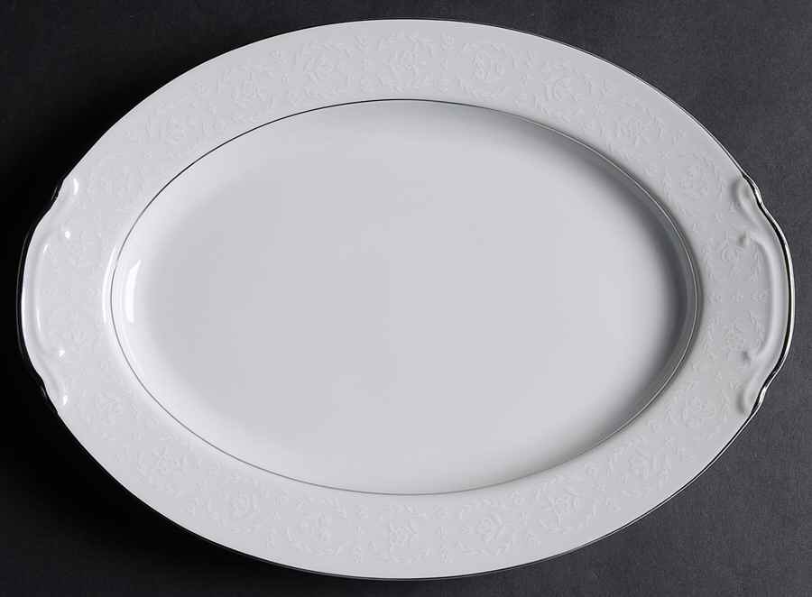 Petite Fleurs 12" Oval Serving Platter by Kessington-1