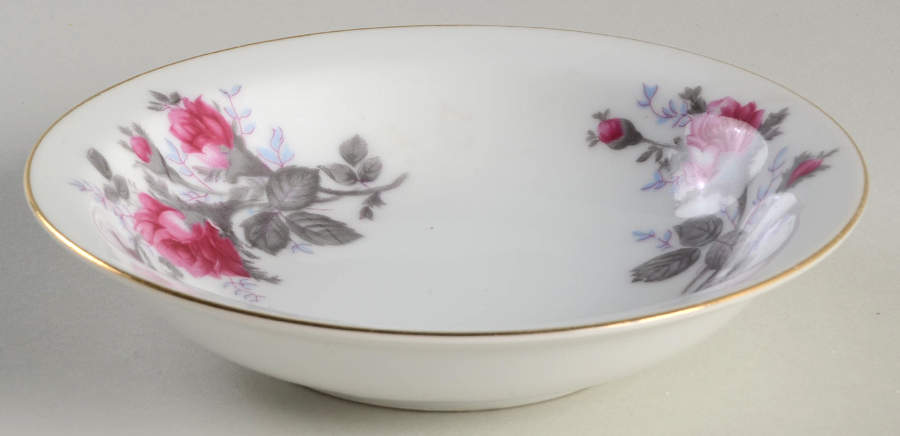 Grey Rose Rim Fruit/Dessert (Sauce) Bowl by Kyoto-1