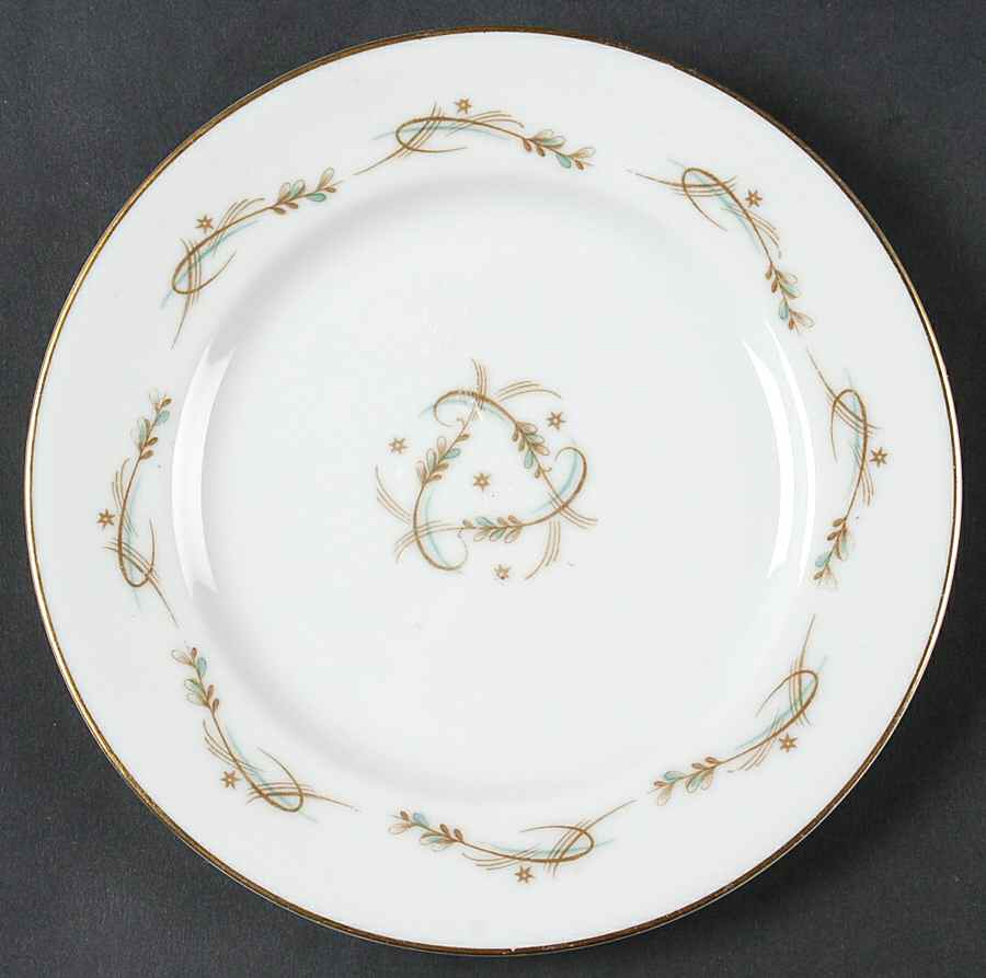 Modern Scroll Bread & Butter Plate by Kyoto-1