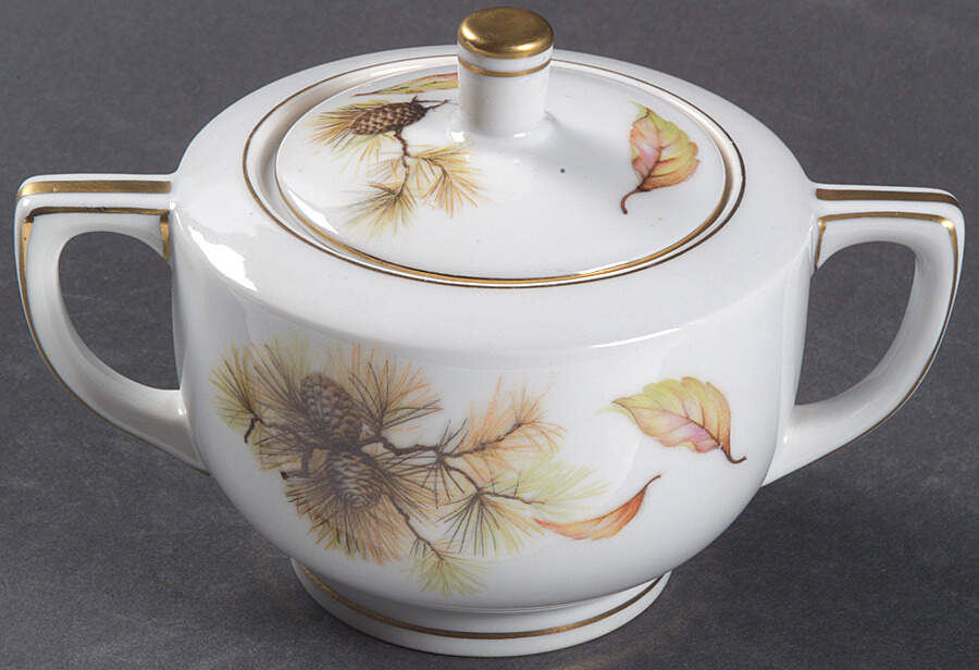 Pines Sugar Bowl & Lid by Kyoto-1