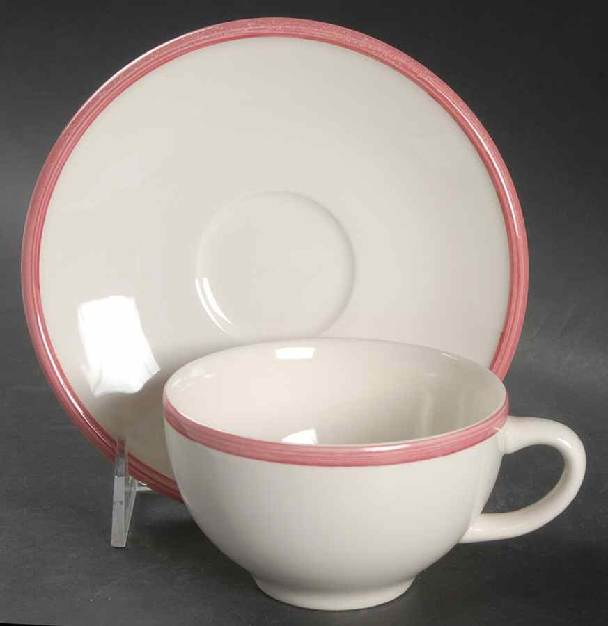 KRT1 Flat Cup & Saucer Set by Habitat Kristina-1