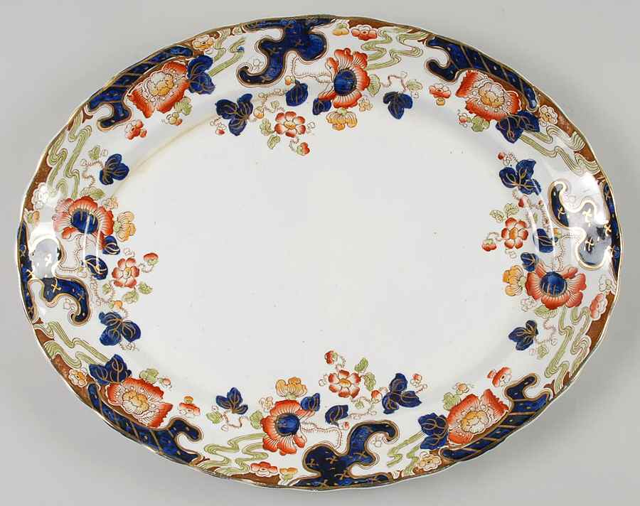 Tokio 15" Oval Serving Platter by Keeling & Co-1