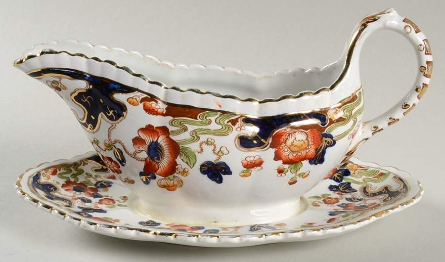 Tokio Gravy Boat with Attached Underplate by Keeling & Co-1