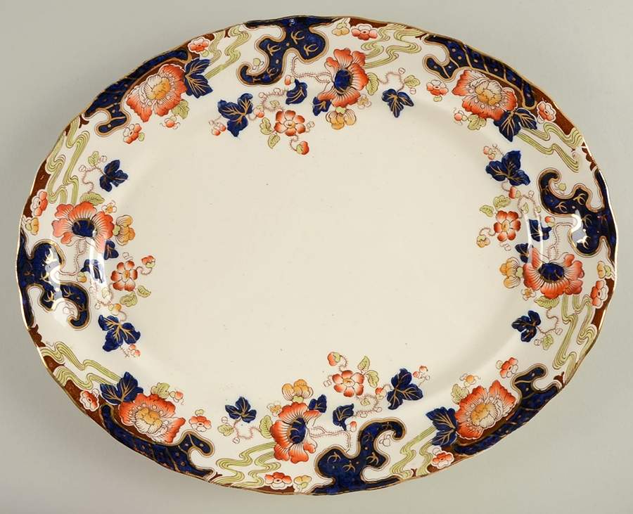 Tokio 13" Oval Serving Platter by Keeling & Co-1