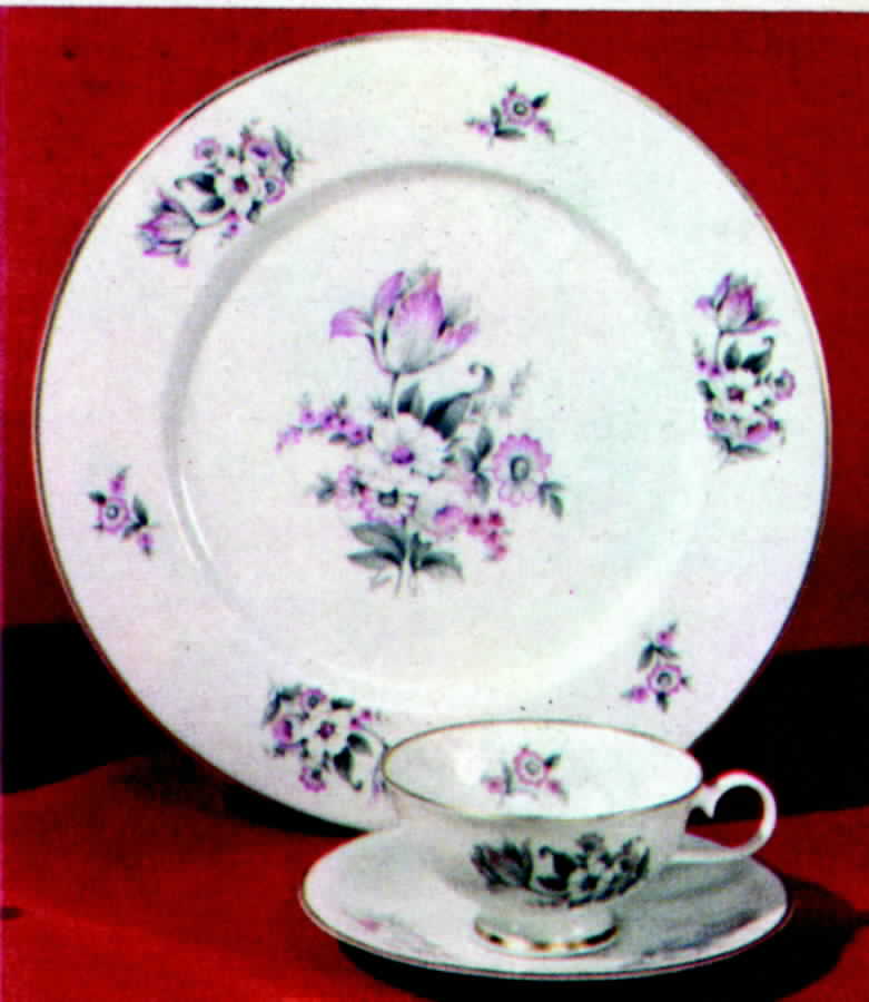 Somerset Footed Cup & Saucer Set by Kirk-1