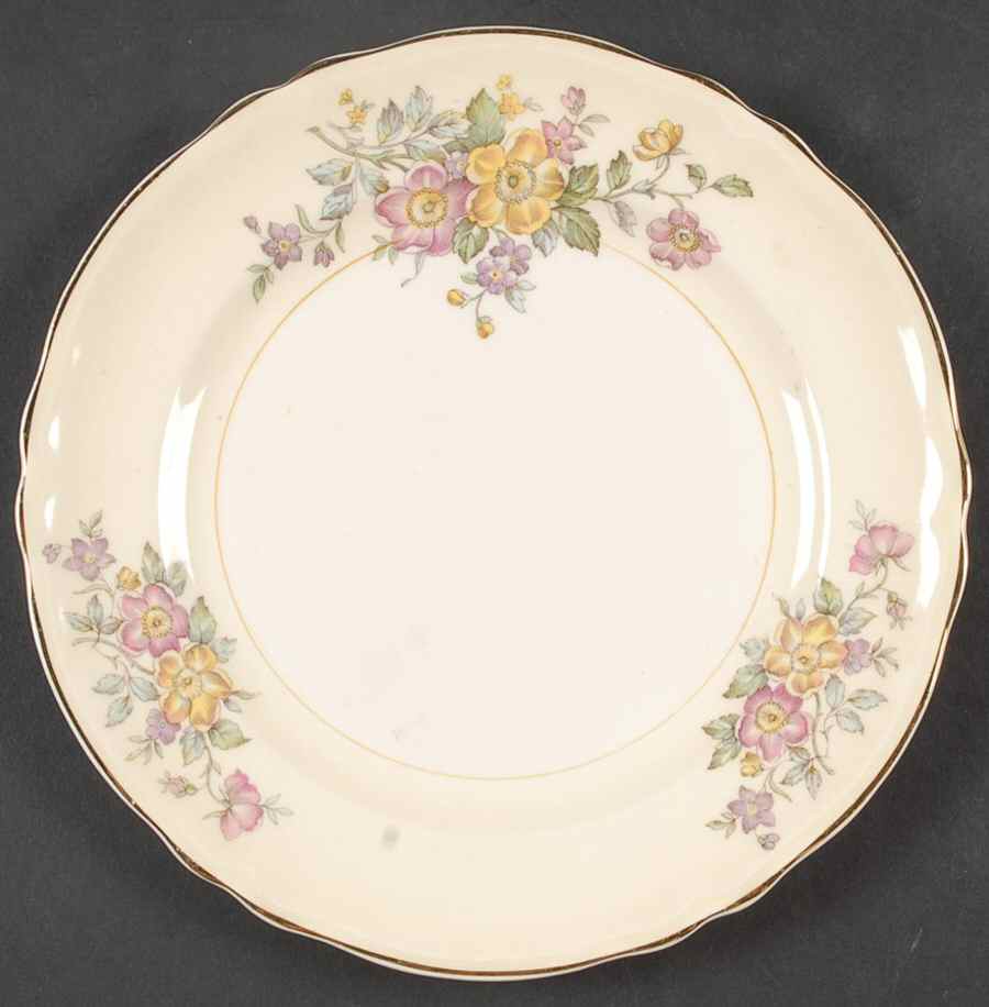Bouquet Salad Plate by Edwin Knowles-1