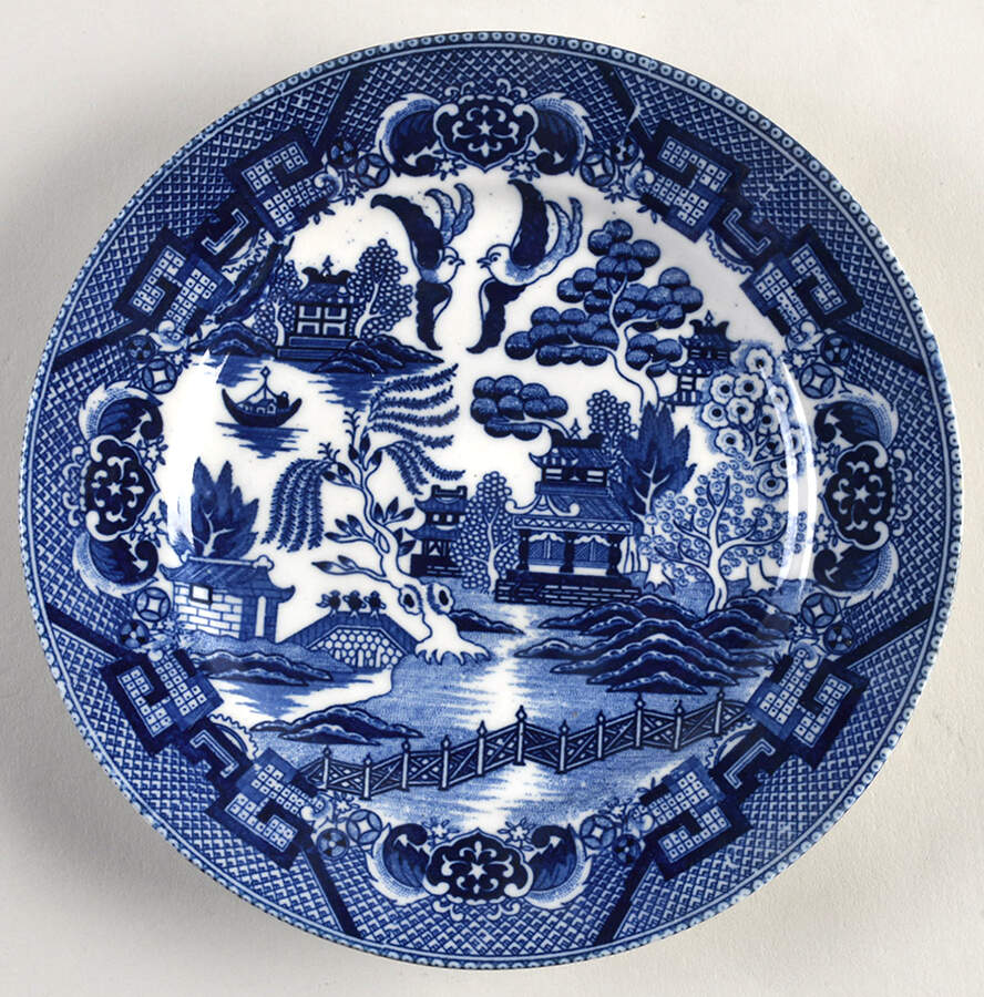 Blue Willow Salad Plate by Kakusa-1