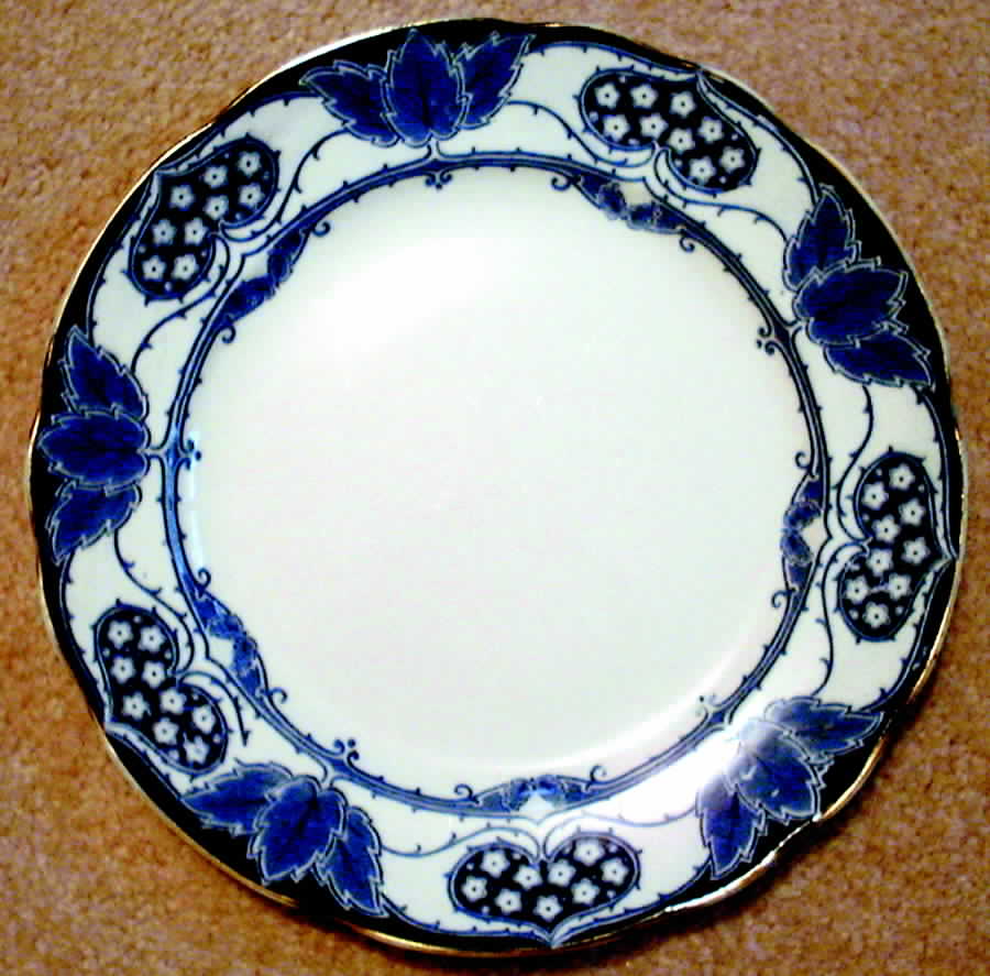 York Blue Dinner Plate by Keeling & Co-1
