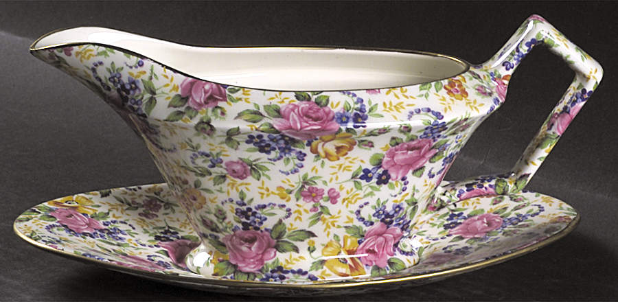 Rosalynde(Granville, New, Globestp) Diamond Gravy & Underplate by James Kent (England)-1