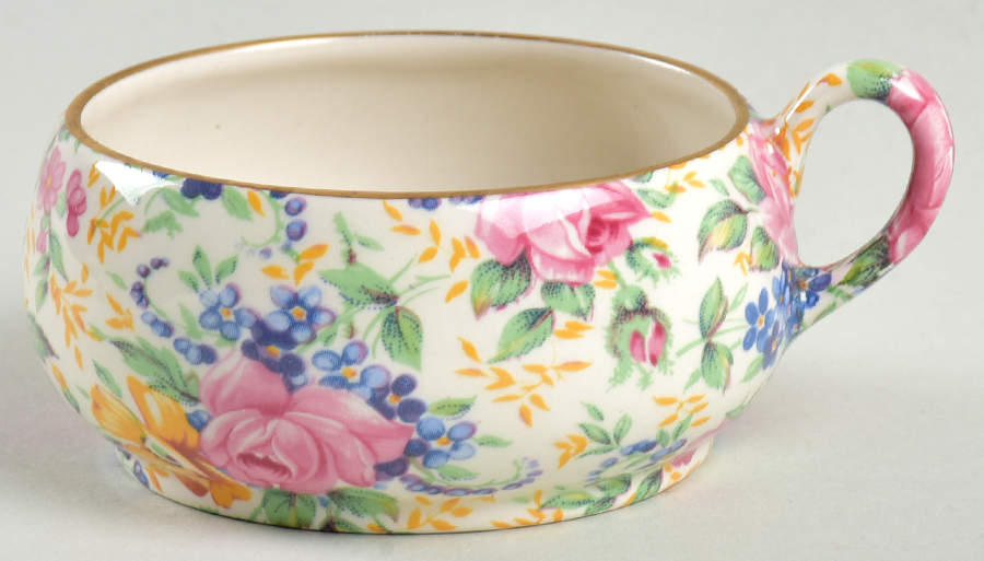 Rosalynde(Granville, New, Globestp) Stacking Mini Open Sugar Bowl by James Kent (England)-1