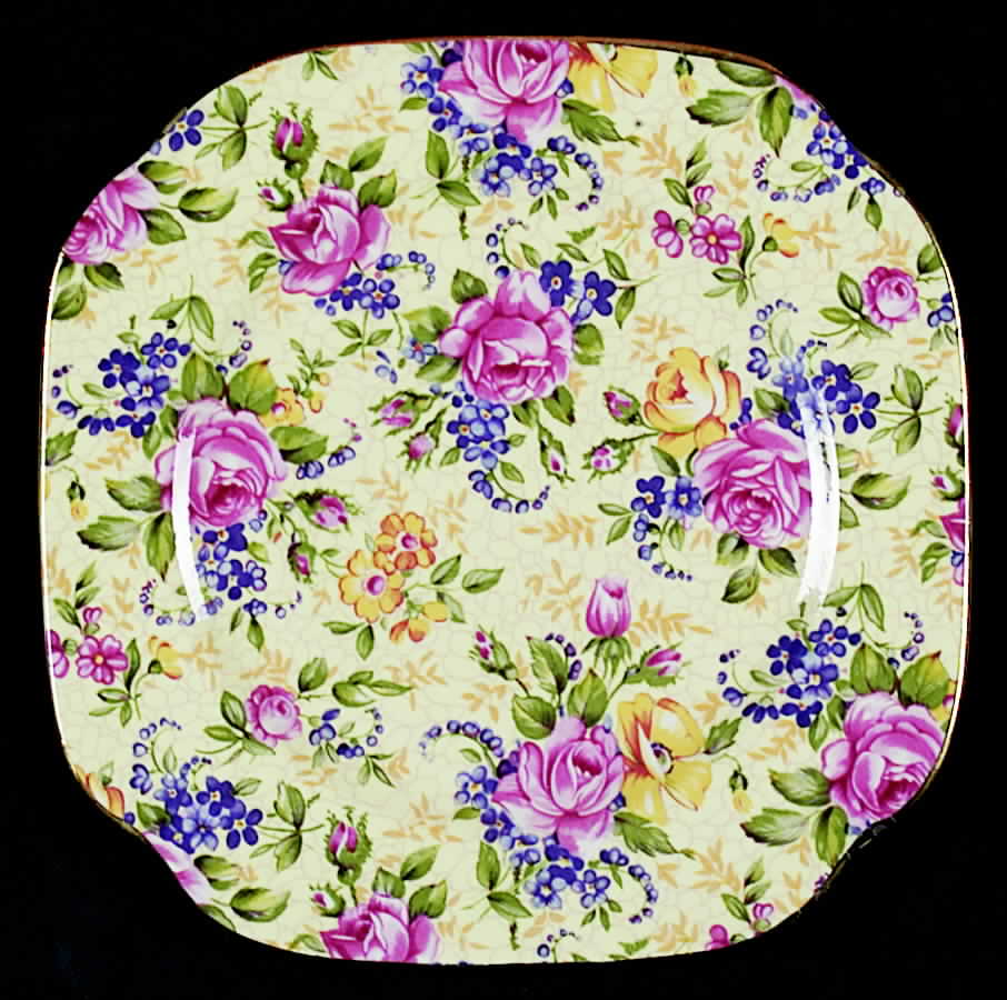 Ruth Kent (New, Majestic Shape) Square Bread & Butter Plate by James Kent (England)-1