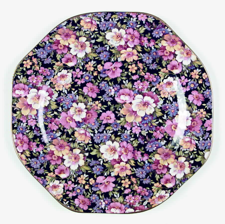 Lydia (New, Majestic Shape) Luncheon Plate by James Kent (England)-1