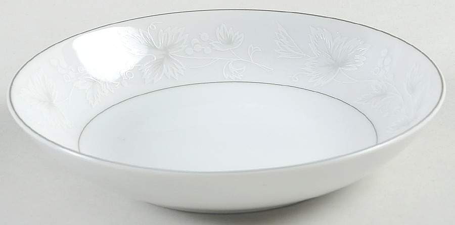 White Fantasy Fruit/Dessert (Sauce) Bowl by Ken Kraft-1