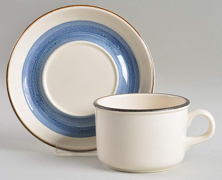 KEZ2 Flat Cup & Saucer Set by Kerry Ironstone-1