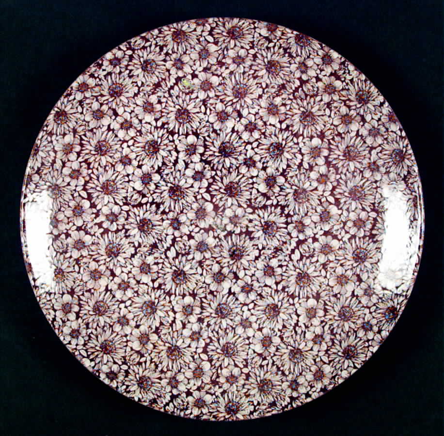 Springflower Brown Dinner Plate by Kelston-1
