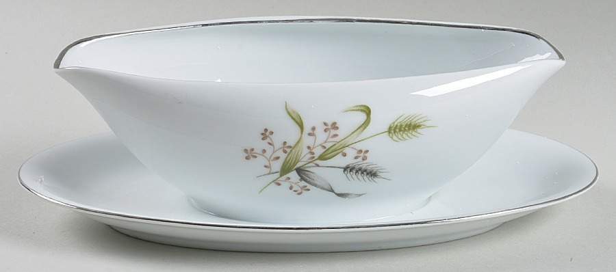 KAB3 Gravy Boat with Attached Underplate by Kabuki-1