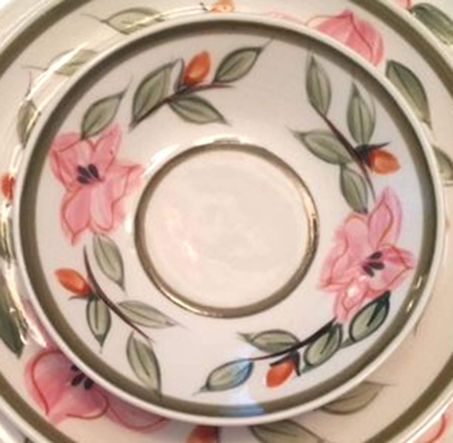 Provincial Camellia Saucer by Kasuga-1