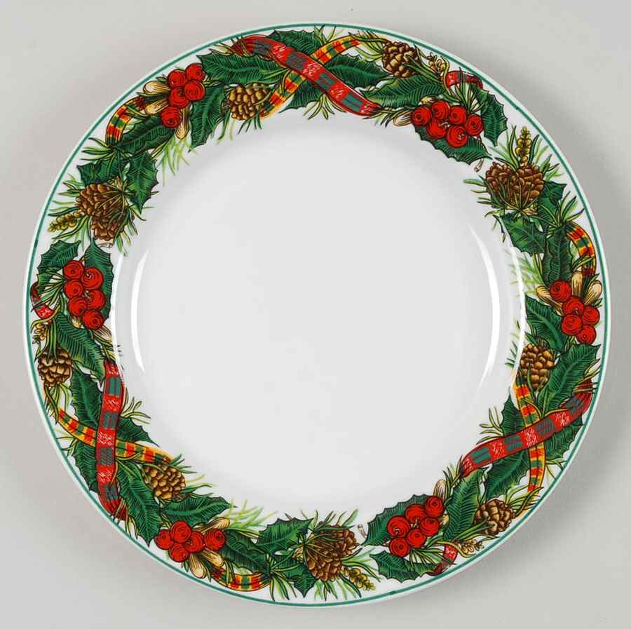 Christmas Heritage Salad Plate by Kopin-1