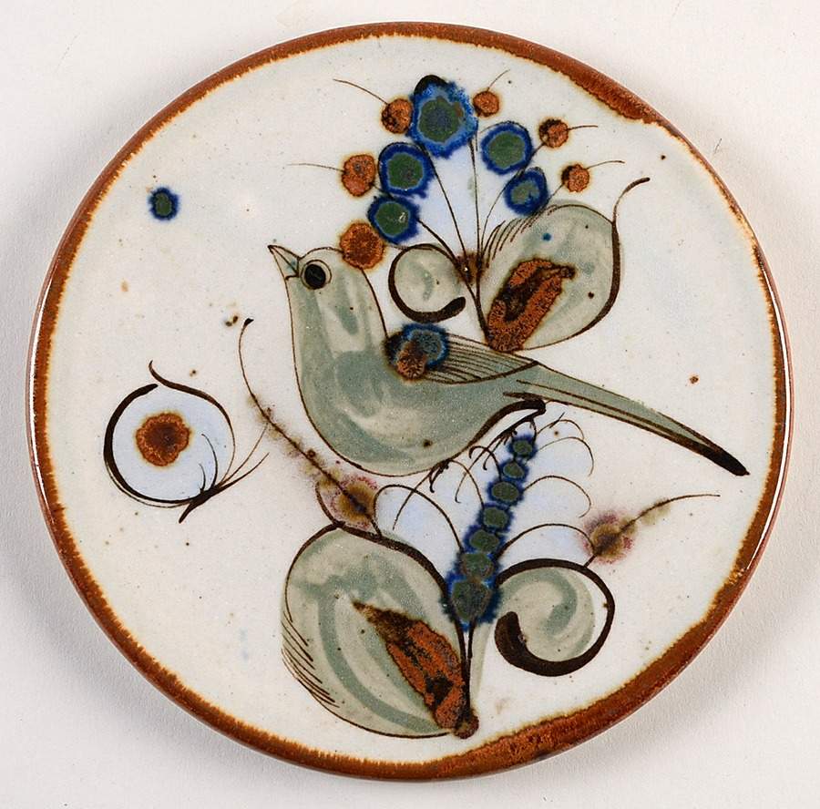 El Palomar Green Tea Tile by Ken Edwards Pottery-1