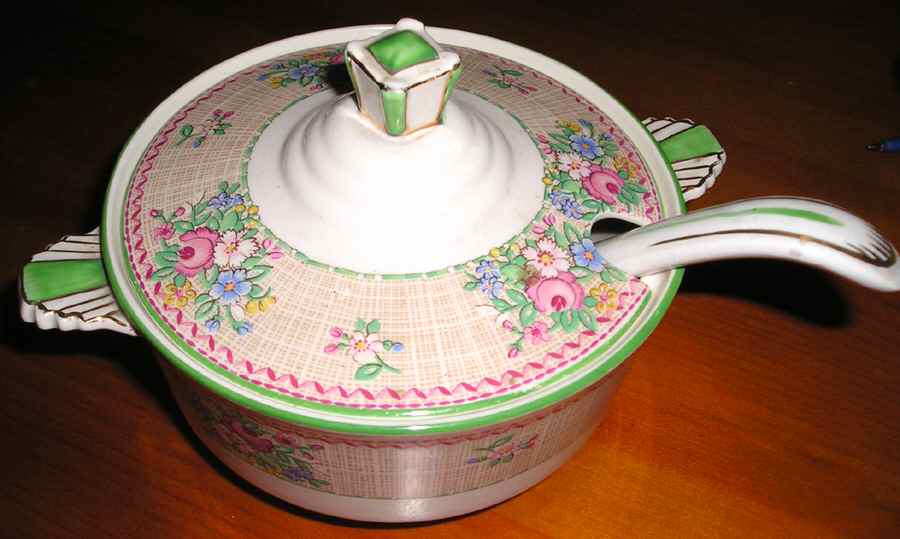 7745 Sugar Bowl & Lid by Keeling & Co-1