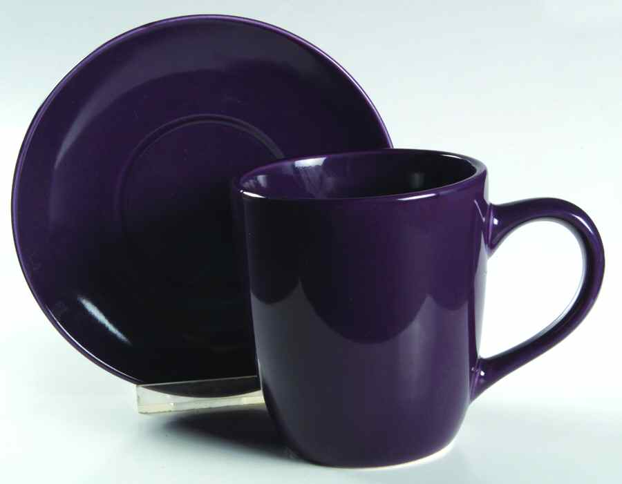 Maison Purple Mug & Saucer Set (Normal Mug) by Kennex Group (China)-1