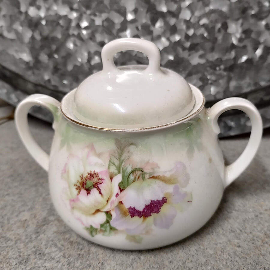 KLV4 Sugar Bowl & Lid by Kloster Vessra (Germany)-1