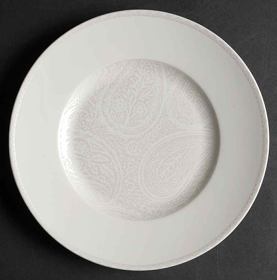 PAISLEY SHIMMER PLATINUM Salad Plate by Kay Unger-1