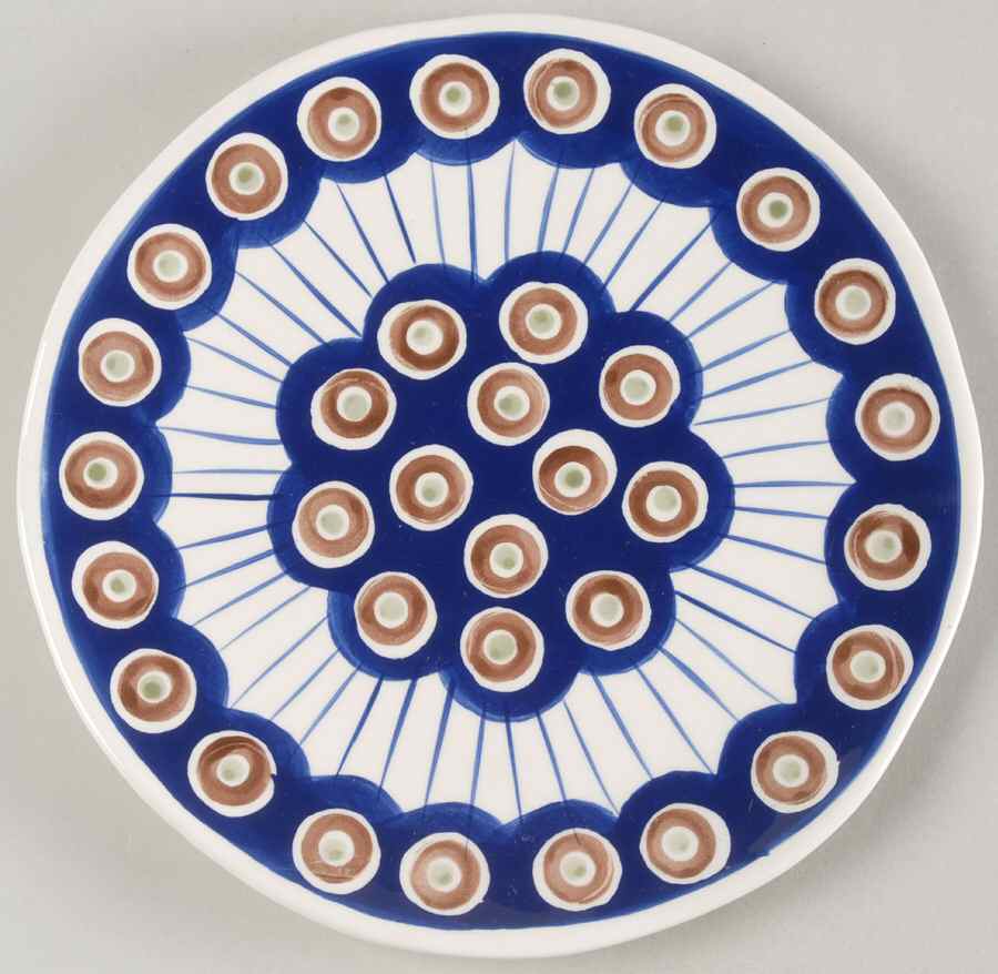 Circle Salad/Dessert Plate by Kent Pottery-1