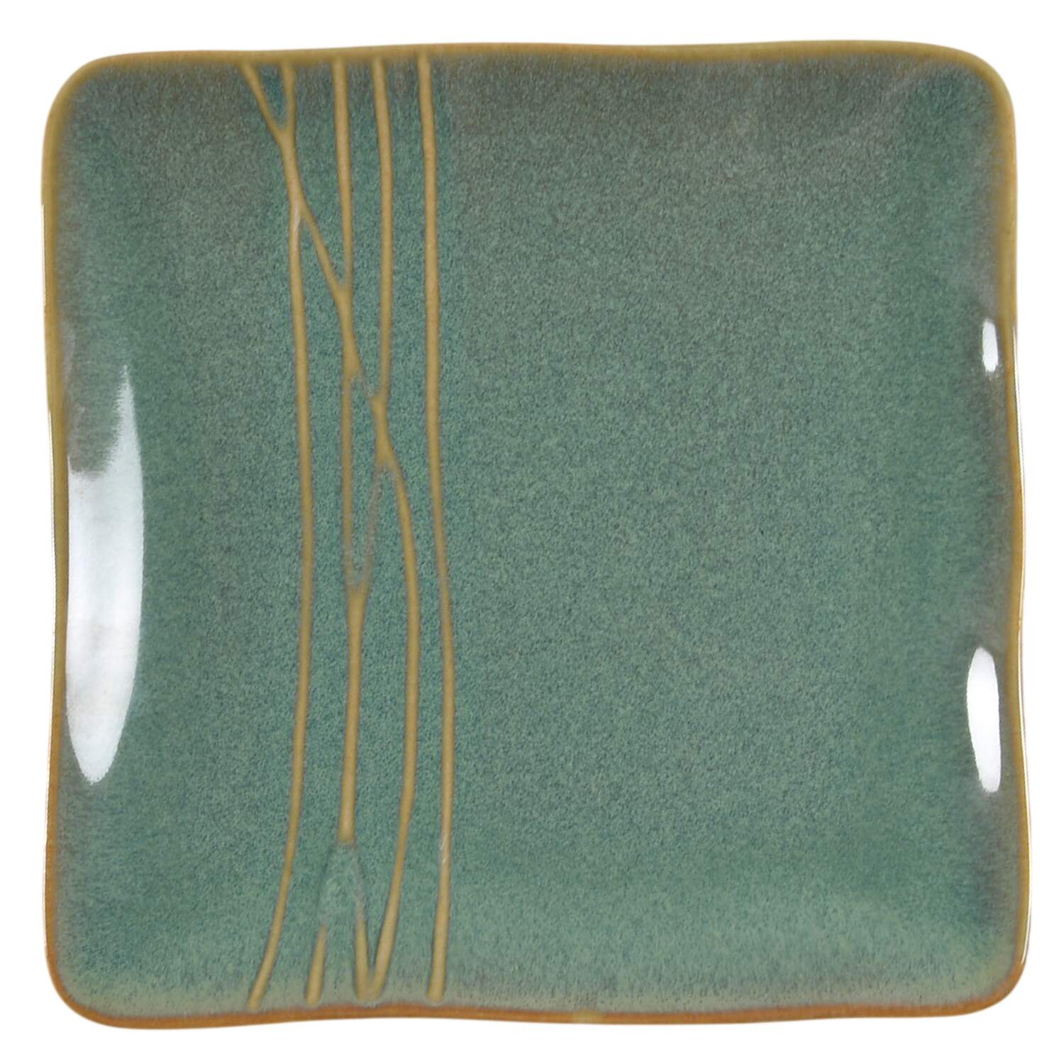 Green Square Appetizer Plate by KN Karen Neuburger-1