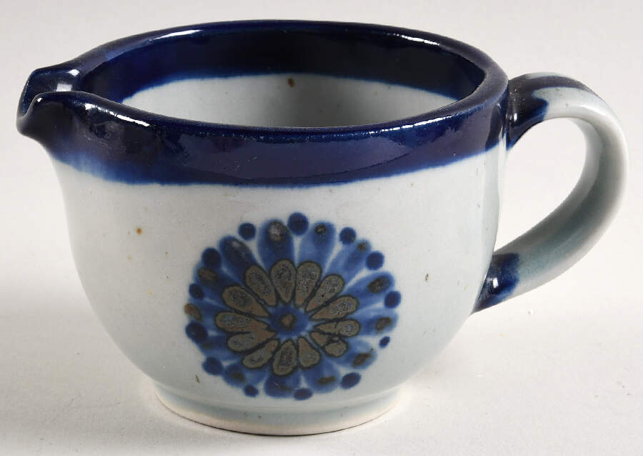 Guadalajara Blue Creamer by Ken Edwards Pottery-1