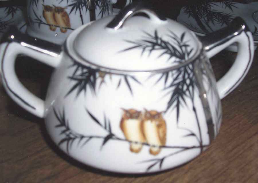 KYR1 Sugar Bowl & Lid by Kiriya (Japan)-1