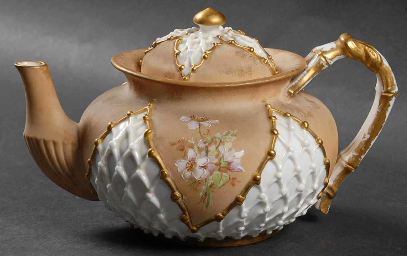 1897 Mini Teapot & Lid by Knowles, Taylor & Knowles-1