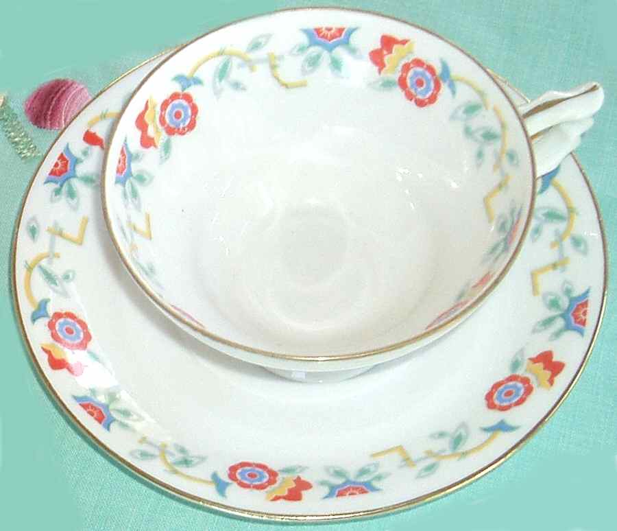 KS7 Footed Cup & Saucer Set by K Steinmann-1