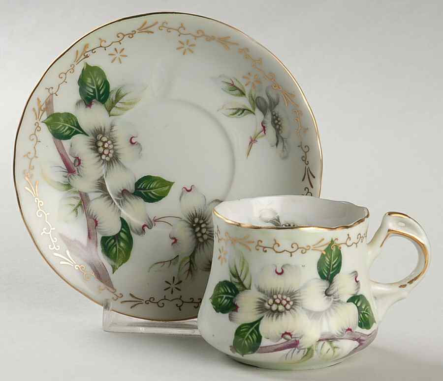 KPJ1 Flat Demitasse Cup & Saucer Set by Kpm Japan-1