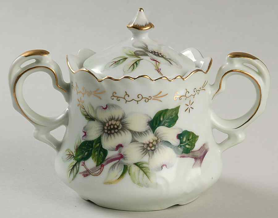 KPJ1 Sugar Bowl & Lid by Kpm Japan-1