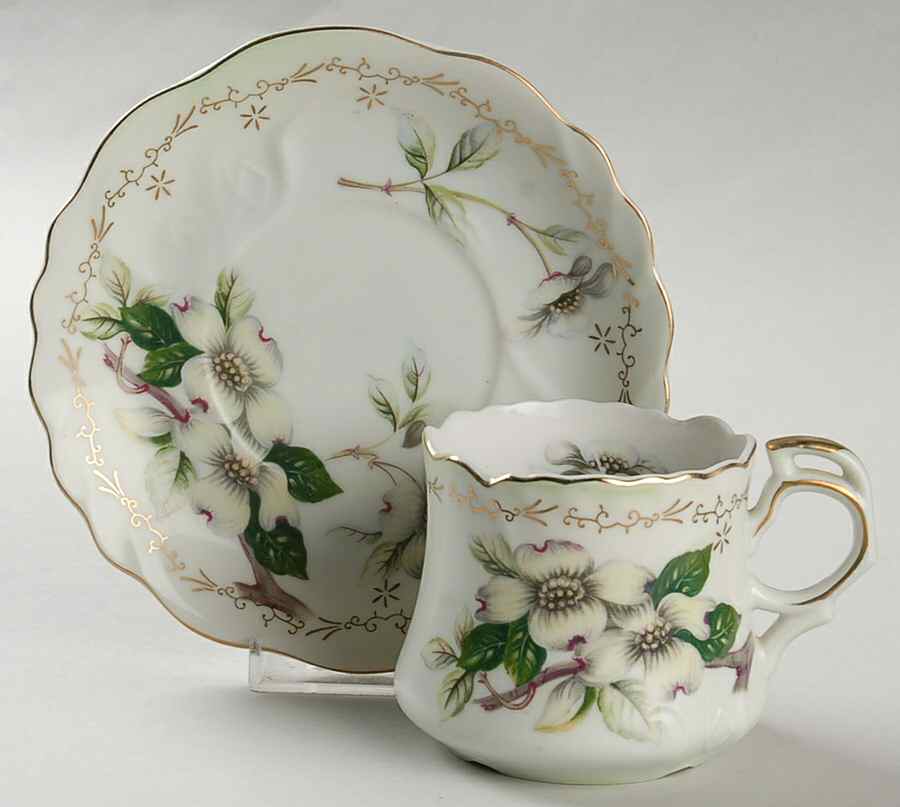 KPJ1 Flat Cup & Saucer Set by Kpm Japan-1