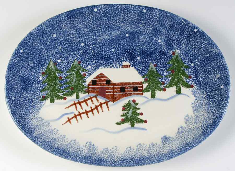 K2M1 16" Oval Serving Platter by Katherine Michaels-1