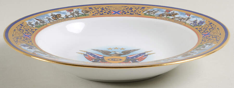 Pride of the Confederacy, The Rim Soup Bowl by Franklin Mint-1