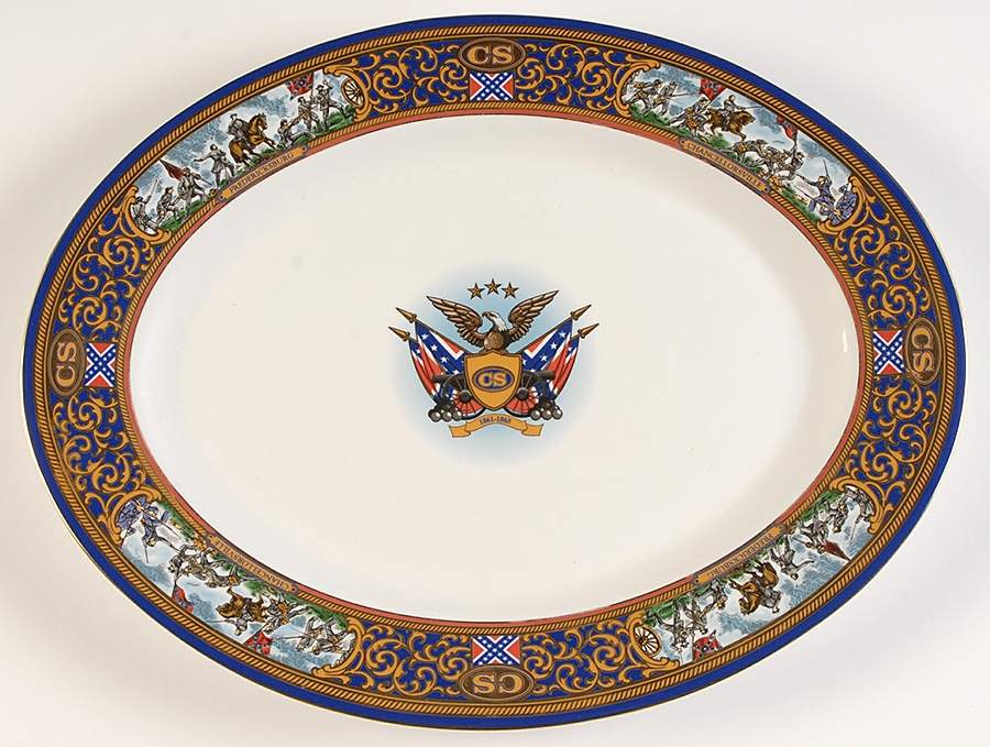 Pride of the Confederacy, The 14" Oval Serving Platter by Franklin Mint-1