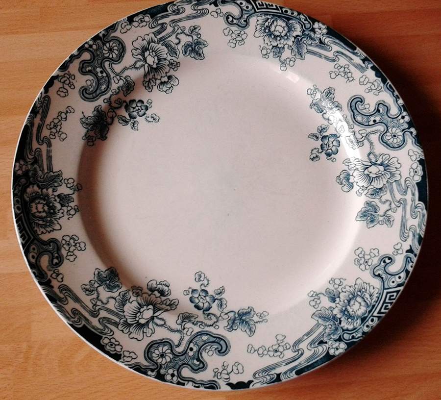 Tokio-Blue, Smooth, No Trim Dinner Plate by Keeling & Co-1