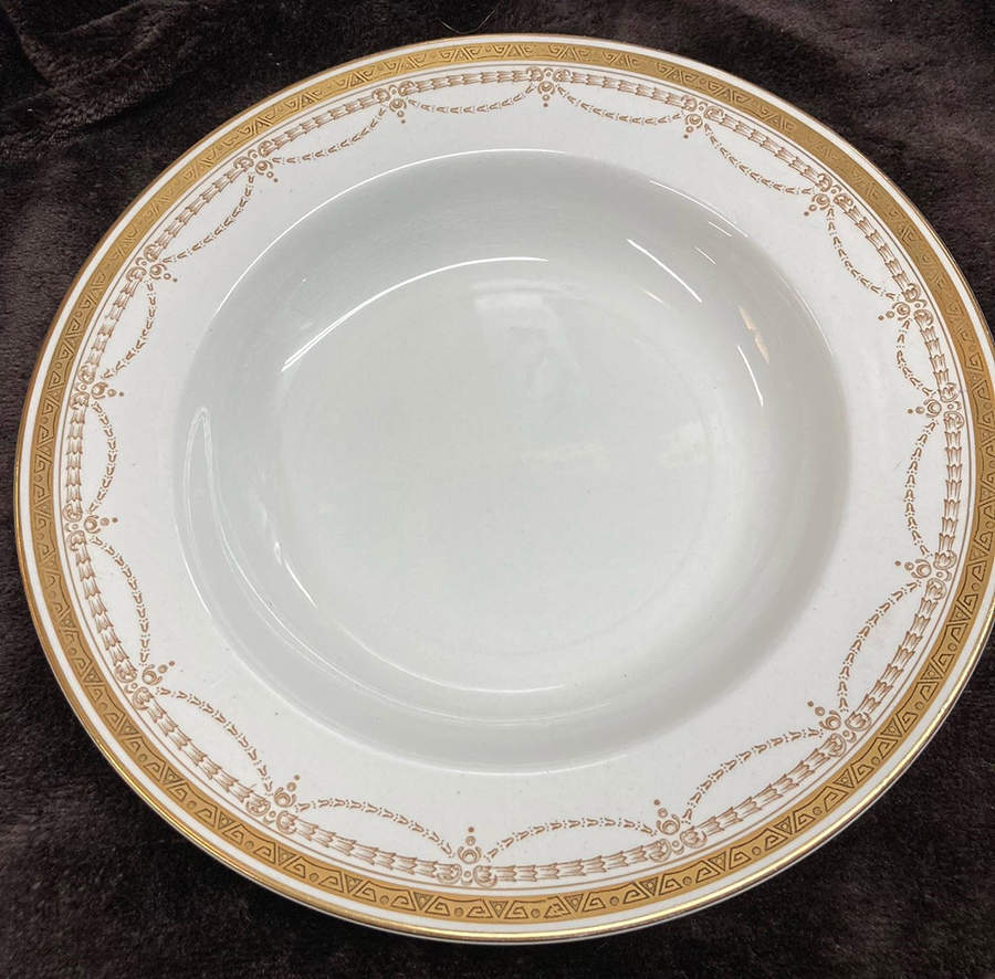 Egyptain Large Rim Soup Bowl by Keeling & Co-1