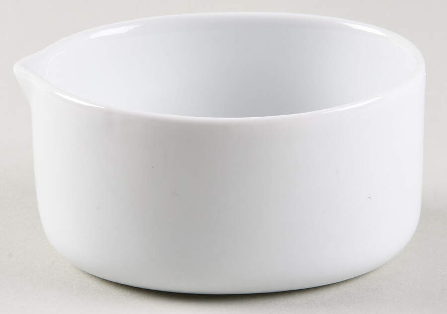 White Individual Gravy Boat by Knobler-1
